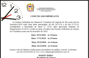 COMUNICADO IMPORTANTE!