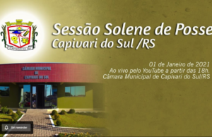 Sessão Solene de Posse dos vereadores da 7ª Legislatura Municipal