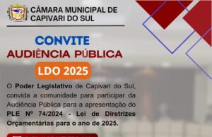 Convite para Audiência Pública LDO 2025