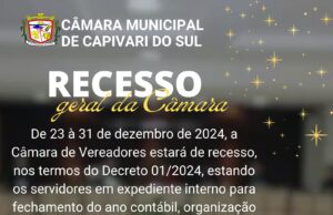 Recesso geral da Câmara