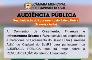 Audiência Publica Regularização do Loteamento do Barrio Dutra