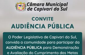 Audiência Publica Demonstração e Avaliação do Cumprimento das Metas Fiscais