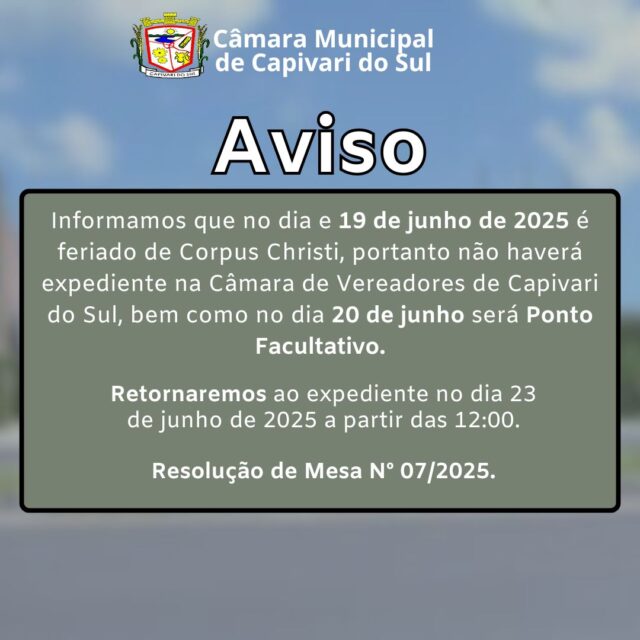 aviso 19junho