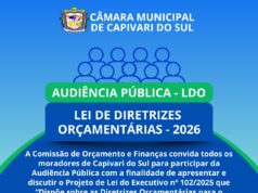 Audiência Pública – LDO Lei de Diretrizes Orçamentárias 2026