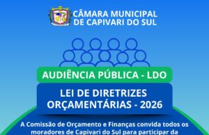 Audiência Pública – LDO Lei de Diretrizes Orçamentárias 2026