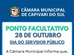 Ponto Facultativo 28 de Outubro – Dia do Servidor Público