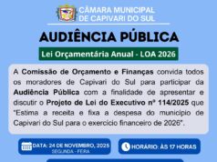 Audiência Pública – Lei Orçamentária Anual – LOA 2026