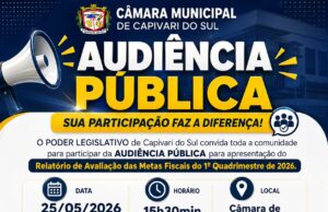 Audiência Publica Metas Fiscais do 1° Quadrimestre de 2026