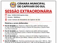 Sessão Extraordinária dia 18/06/2026