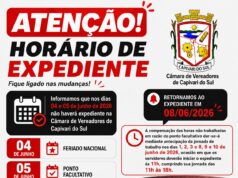 ATENÇÃO! HORÁRIO DE EXPEDIENTE